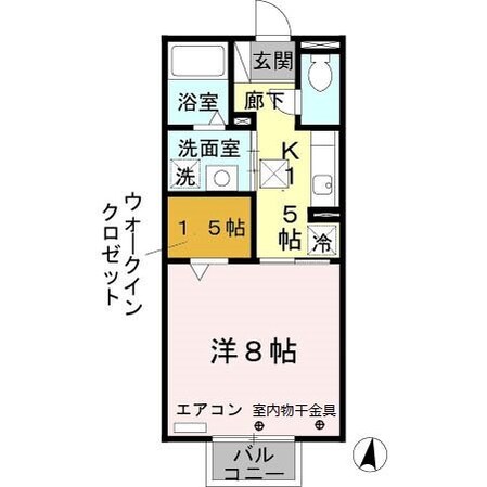 手柄駅 徒歩25分 1階の物件間取画像